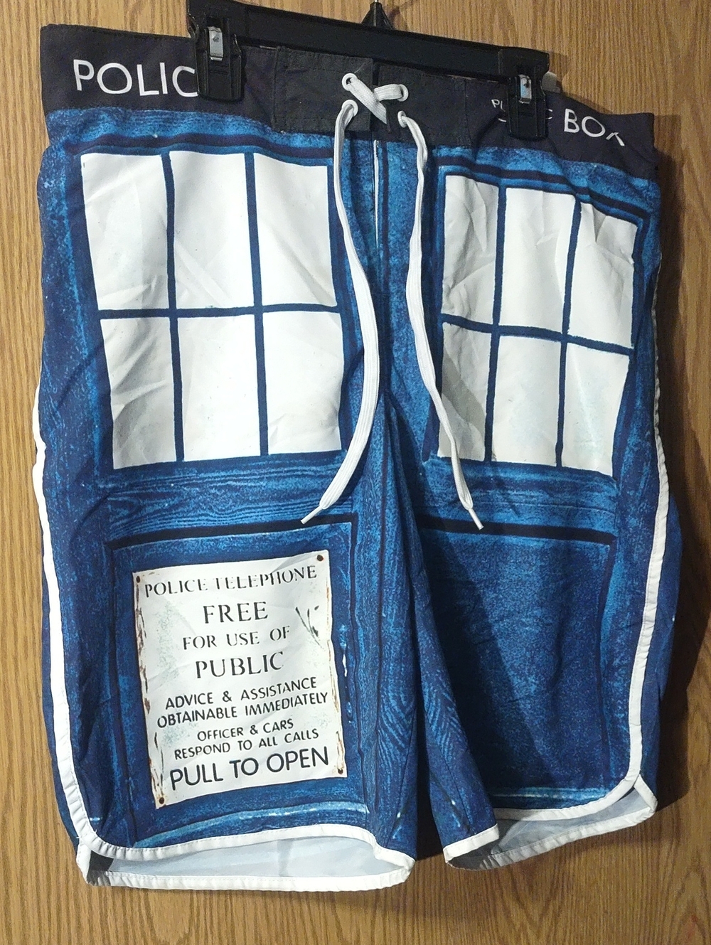 Doctor Who TARDIS Blue Men's Swim Shorts